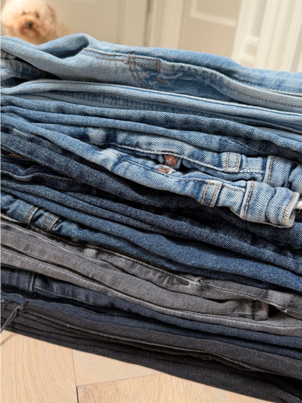 MOTHER Light Blue Doozy High-Rise Flare Jeans - Picture 8 of 8